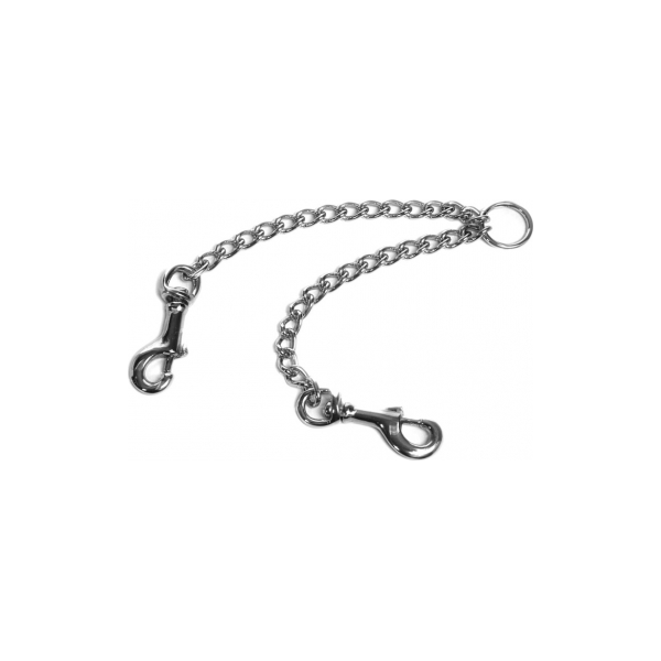 Dubultā suņu pavada - ķēde  35 cm