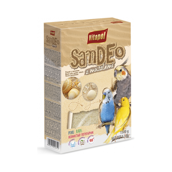 Vitapol SAND 1.5kg - Smiltis putniem ar austeru čaumalām