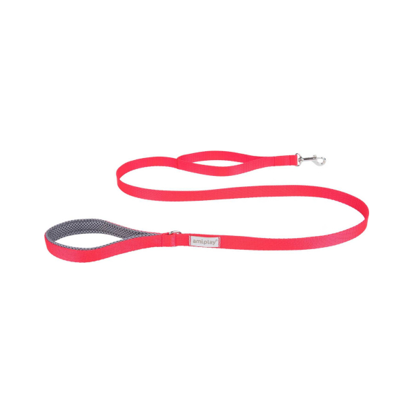 Amiplay Samba pavada L 150 cm, sarkana