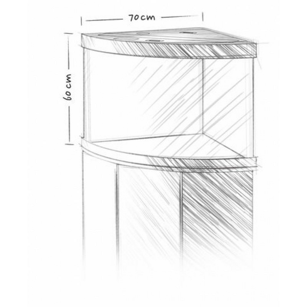 Juwel Trigon 190 LED Dark Wood 190L - AKVĀRIJS+SKAPIS, 6 image