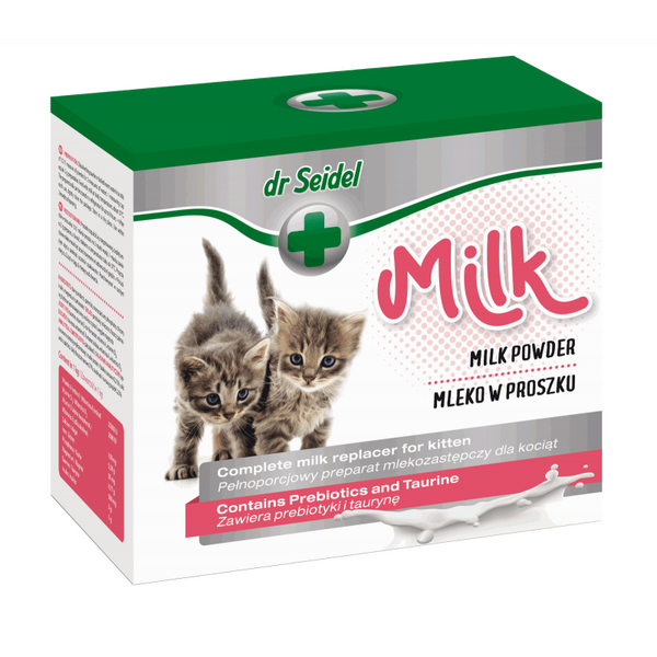 Dr.Seidel Milk Powder Kitten 200g - заменитель материнского молока для котятem