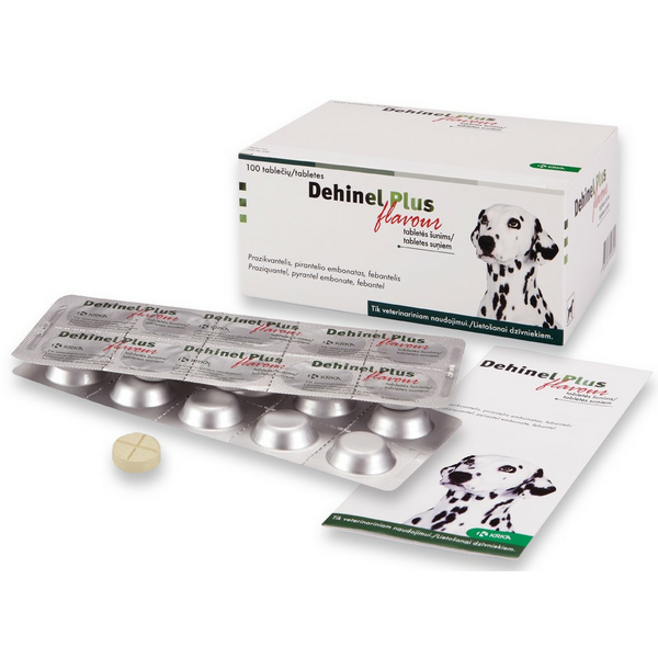 Dehinel Plus Flavour таблетки от глистов для собак 1табл