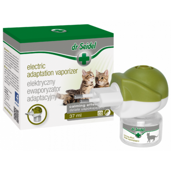 Dr.Seidel Electric Adaptation Vaporizer for Cats - nomierinošs elektriskais iztvaicētājs stresa mazināšanai kaķiem
