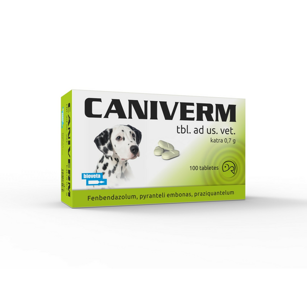 Caniverm 0.7 g таблетки от глистов для котов и собак 1шт