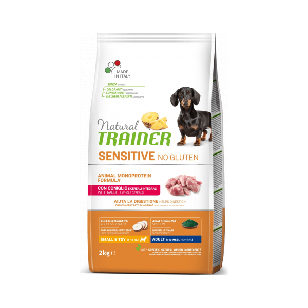 NT DOG SENSITIVE NO GLUTEN ADULT MINI RABBIT 2 KG - CУХОЙ КОРМ БЕЗ ГЛЮТЕНА С КРОЛИКОМ ДЛЯ ВЗРОСЛЫХ СОБАК МЕЛКИХ ПОРОД