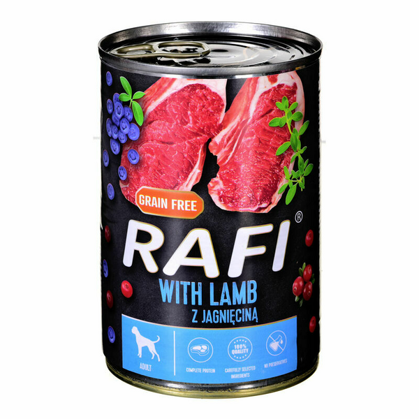 Piper Rafi Adult Lamb, blueberry and cranberry 400gr - Для собак всех пород с ягненком