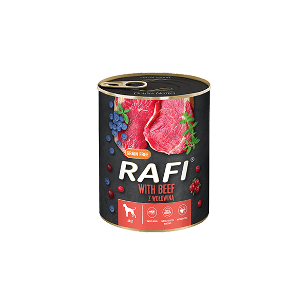 Piper Rafi Adult with Beef, Cranberry and Blueberry 800gr - Ar liellopu, dzērvenēm un mellenēm