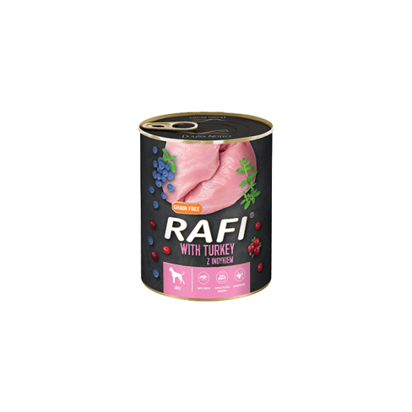 Piper Rafi Adult with Turkey, Cranberry and Blueberry 800gr - Ar tītaru, dzērvenēm un mellenēm