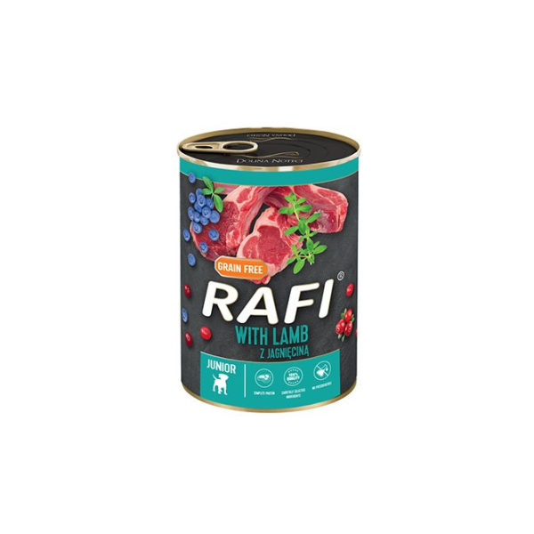 Piper Rafi Junior Lamb, blueberry and cranberry 400gr -  Ar jēru, dzērvenēm un mellenēm