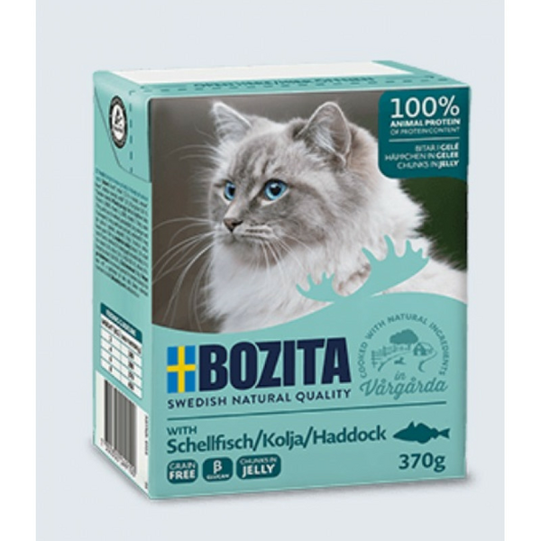 Bozita Haddock 370g - bezgraudu gaļas gabaliņi ar pikšu želejā