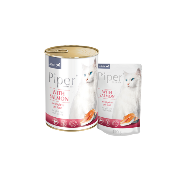 Piper Cat Adult Salmon 400g - Konservēta barība kaķiem (lasis)