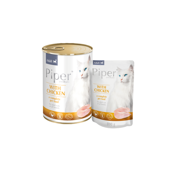 Piper Cat Adult Chicken 400g - Консервы для кошек (курица)