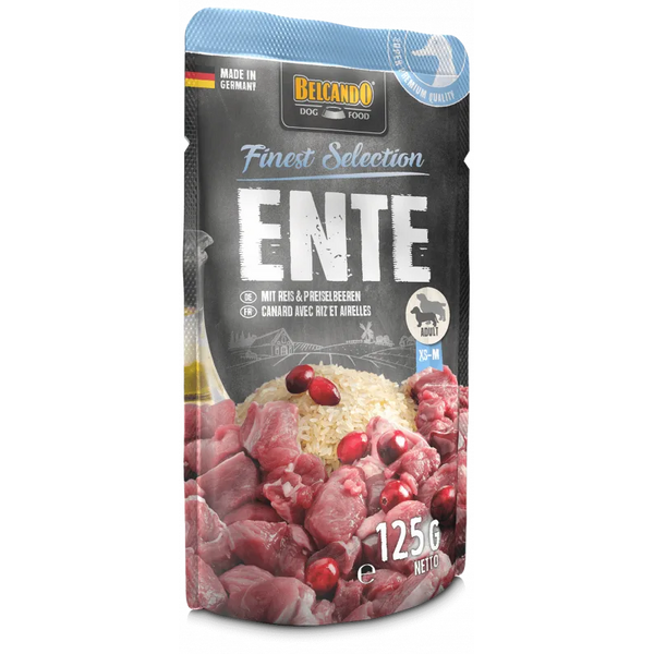 Belcando Duck with Rice&Lingonberries 125gr - Suņu konservi ar pīles gaļu, rīsiem un brūklenēm, 3 image