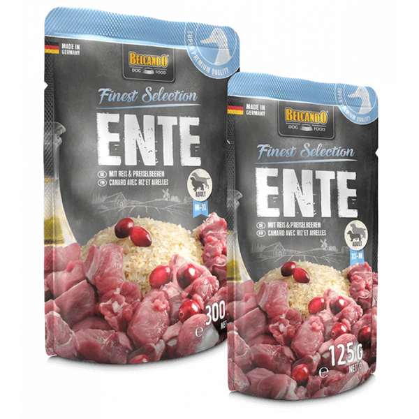 Belcando Duck with Rice&Lingonberries 300gr - Suņu konservi ar pīles gaļu, rīsiem un brūklenēm