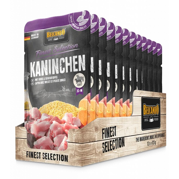 Belcando Rabbit &Millet &Sweetpotatoes 125gr - Suņu konservi ar trusi, prosu un saldajiem kartupeļiem, 3 image