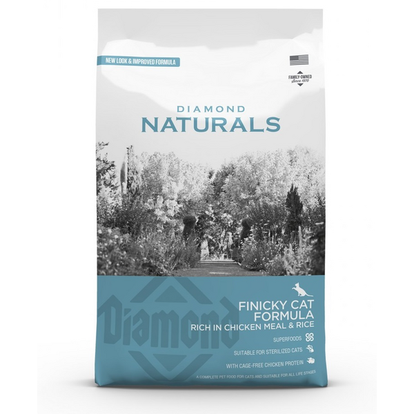 Diamond Naturals Finicky Cat Chicken&Rice 3kg - Izvēlīgiem kaķiem ar vistu un rīsiem