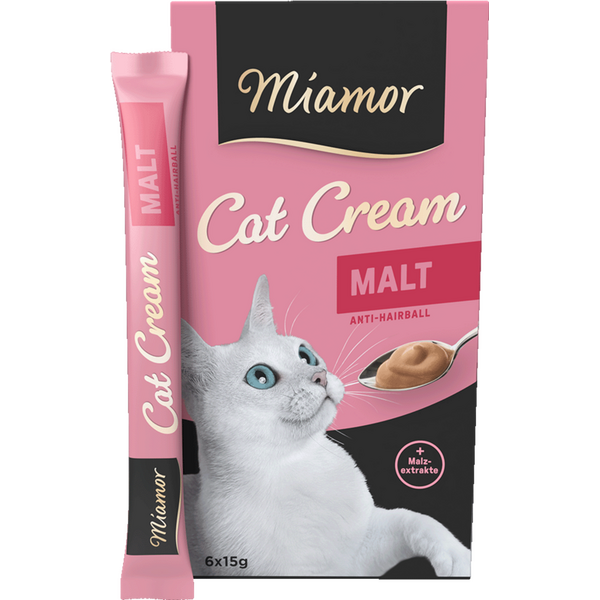 Miamor Malt Cream 15g x 6 - Gardums kaķiem spalvas izvadīšanai