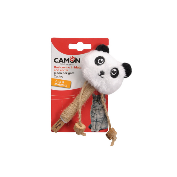 Matatabi un plīša rotaļlieta kaķiem ar džutas virvi,14cm