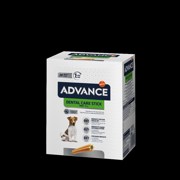 ADVANCE DOG DENTAL CARE STICK MINI 360GR - papildbarība pieauguš. mazo šķirņu suņiem – gardie kociņi zobu attīrīšanai, svaigai elpai