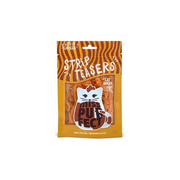 Miss Purfect gardums kaķiem 45g - Strip Teasers ar vistas gaļu