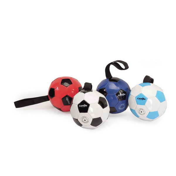 Futbola bumba ar rokturi 14cm - Rotaļlieta suņiem