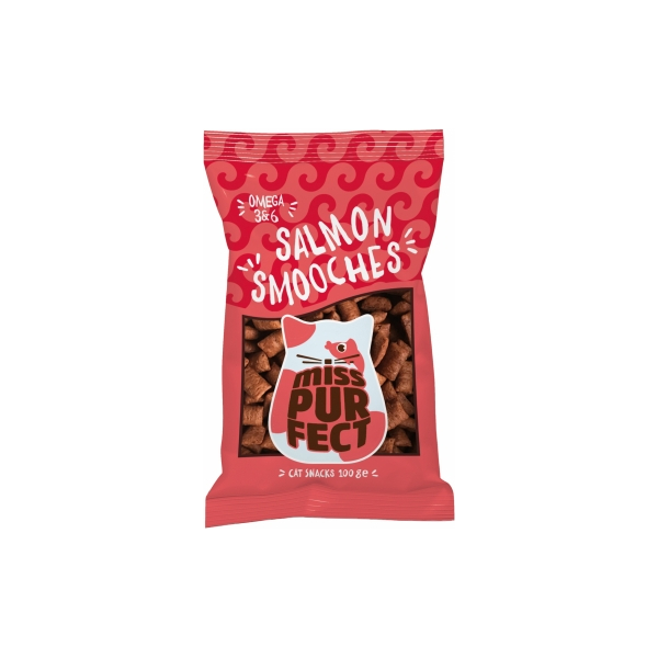Miss Purfect gardums kaķiem - Salmon Smooches, spilventiņi ar lasi 100g