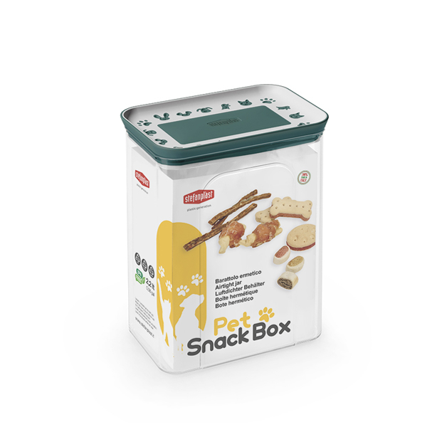 Konteiners gardumiem SNACKBOX 2.2l (balts/angļu zaļš)