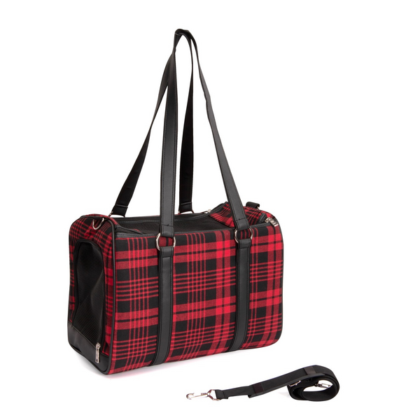 Transportēšanas soma "Tartan" ar rokturiem un plecu siksnu 42x23.5x29 cm