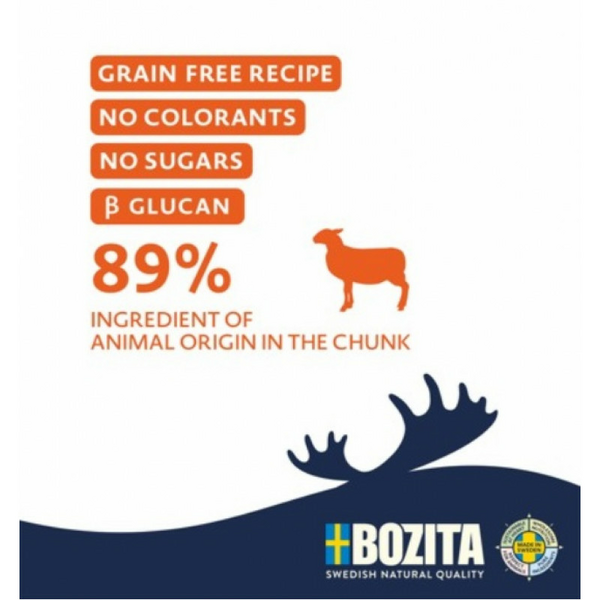 Bozita Fresh Menu Grass-Fed Lamb Sauce 370g - bezgraudu gaļas gabaliņi ar brīvā dabā audzētu jēru mērcē, 2 image