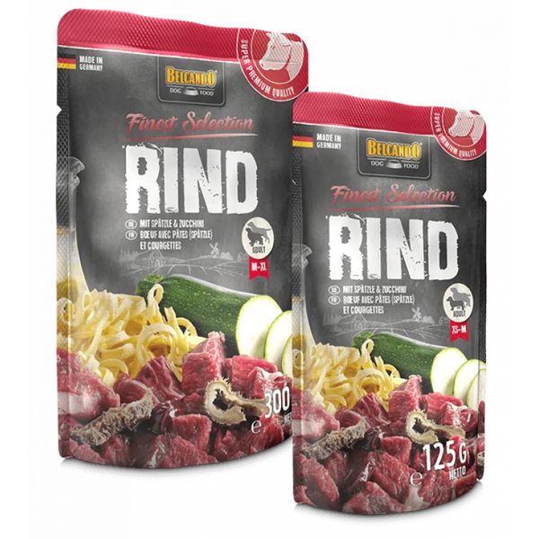 Belcando Beef with Spaetzie&Courgette 300gr - Suņu konservi ar liellopu gaļu, nūdelēm un cukini
