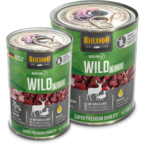 Belcando Baseline with Wild and Duck 800gr - Консервы для собак с уткой и оленем