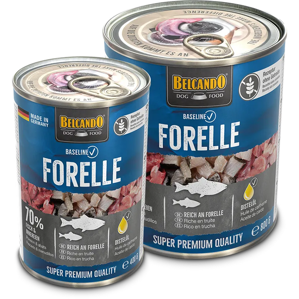 Belcando Baseline with Trout 400gr - Pilnvērtīga barība suņiem ar foreli