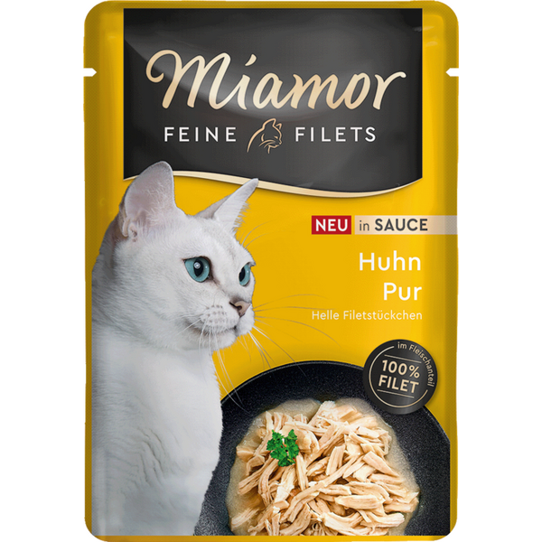 Miamor Feine Fillets Huhn Pur in sauce 100g - Консервы для кошек с куриным филе в соусе