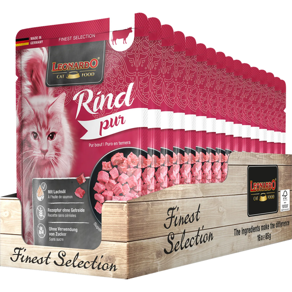 Leonardo Pure Beef 85gr - Kaķu konservi ar tīru liellopu gaļu, 2 image