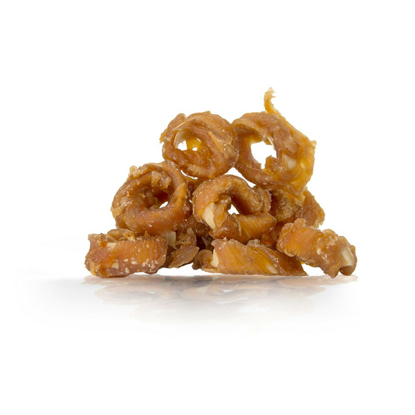 HAU&MIAU fish rings wrapped in soft chicken 500g - papildbarība pieaugušiem suņiem, zivju gredzeni ietīti mīkstā vistas gaļā