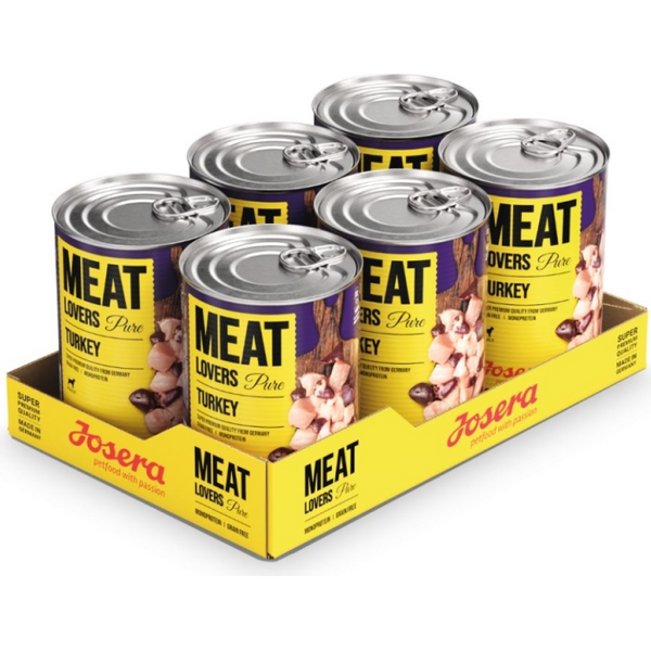 Josera Petfood Konservi JOSERA suņiem Meat Lovers Pure Turkey 800 g