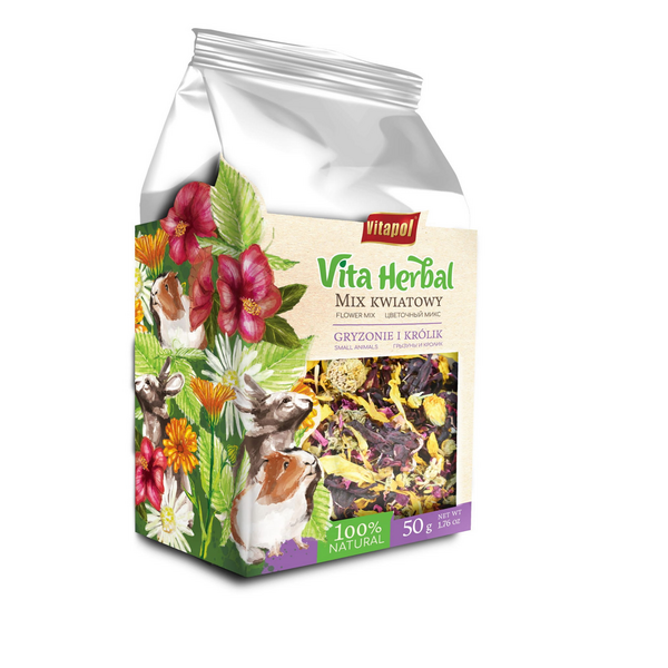 VITA HERBAL grauzējiem un trušiem, ziedu maisījums 50g