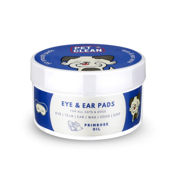 PET EYE/EAR WIPES 50gb - SALVETES DZĪVNIEKU AUSU UN ACU HIGIĒNAI UN TĪRĪŠANAI. IMPREGNĒTS AR HIPOALERĢISKU ORGANISKU SASTĀVU.