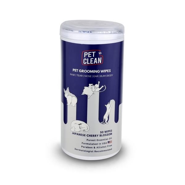 Core Clean PET GROOMING WIPES Japanese Cherry Blossom 50gb - MITRĀS SALVETES, AR HIPOALERĢĒNISKĀM ORGANISKĀM SASTĀVDAĻĀM, AR ZĪDKOKA un ALVEJAS EKSTRAKTU.