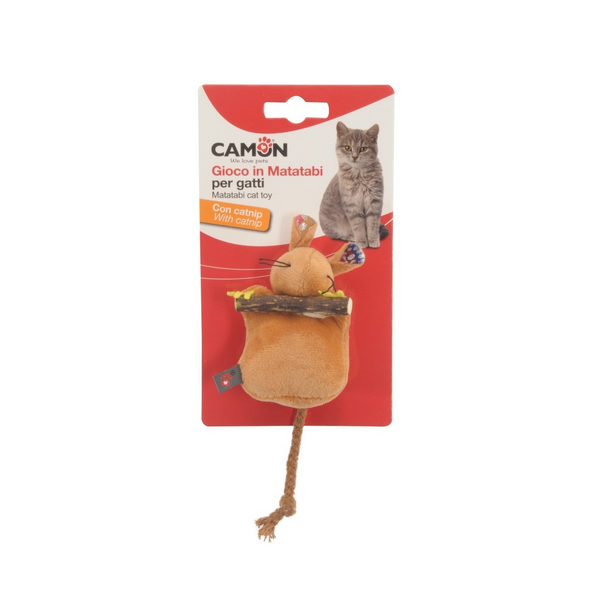 Rot. Kaķiem plīša pele ar kaķumētru 10cm