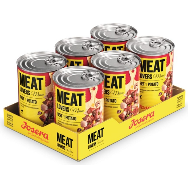 Josera Petfood Konservi JOSERA suņiem Meat Lovers Menu Beef with Potato 800 g