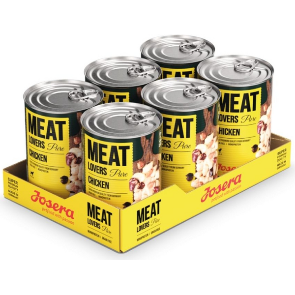Josera Petfood Konservi JOSERA suņiem Meat Lovers Pure Chicken 800 g
