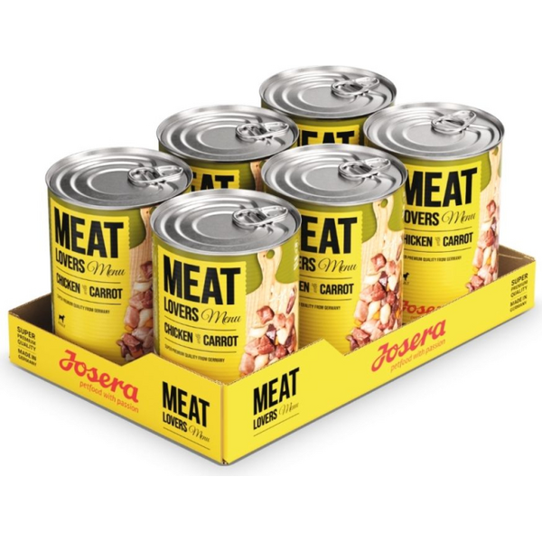 Josera Petfood Konservi JOSERA suņiem Meat Lovers Menu Chicken with Carrot 800 g, изображение 2