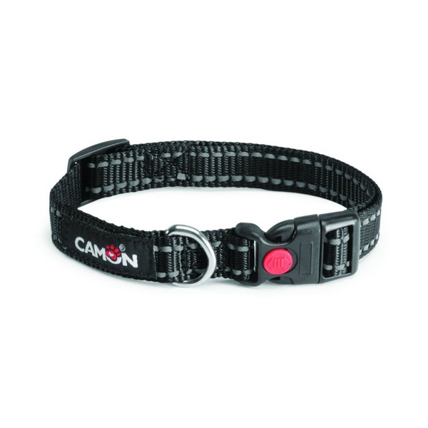 Kaklasiksna suņiem melna kr. un atstaroj. šuvēm 15mmx26/40cm