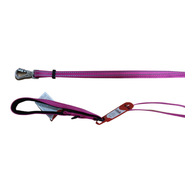 Pavada suņiem fuksija kr. un atstaroj. šuvēm 15x1200/2000mm