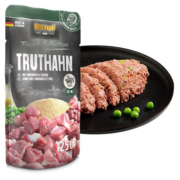 Belcando Turkey with Amaranth & Peas 125gr - Suņu konservi ar tītara gaļu, amorantu un zirni, 2 image
