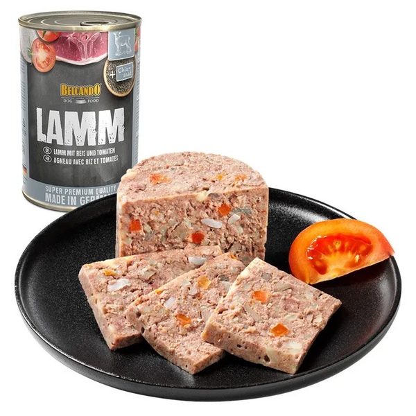 Belcando Lamb with Rice&Tomato 400gr - Suņu konservi ar jēra gaļu, rīsiem un tomātiem, 2 image
