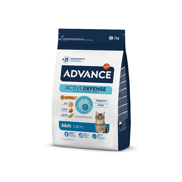 ADVANCE CAT ADULT CHICKEN 3.0KG - ДЛЯ ВЗРОСЛЫХ КОШЕК (КУРИЦA И РИС)