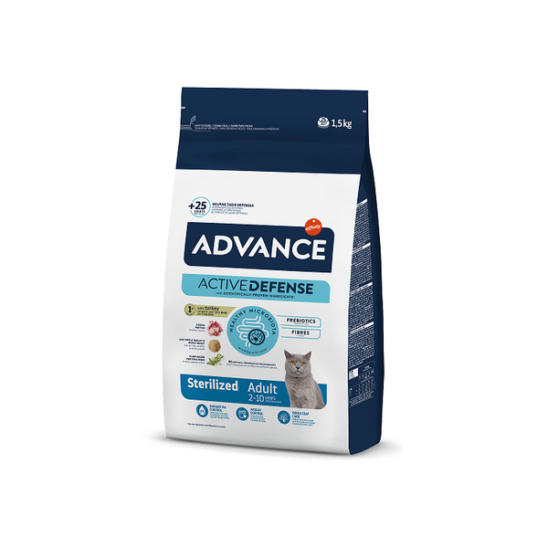 ADVANCE CAT STERILIZED TURKEY 1.5KG - ДЛЯ СТЕРИЛИЗОВАННЫХ КОШЕК (ИНДЮШКА)
