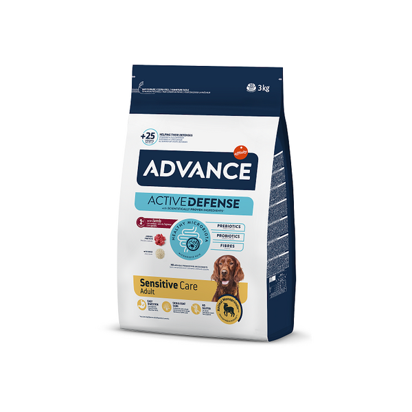 ADVANCE DOG SENSITIVE LAMB & RICE 3,0KG - ДЛЯ СОБАК ВСЕХ ПОРОД (ЯГНЁНОК)